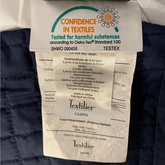 Hotel Linen Chest Bed Skirt - Double/ Full - Navy Blue - Picture 9 of 10